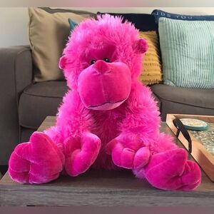 NWOT … Snuggly Neon Pink Monkey